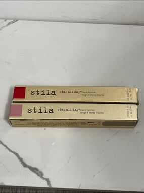Stila stay all day liquid lipstick lot Beso and petal